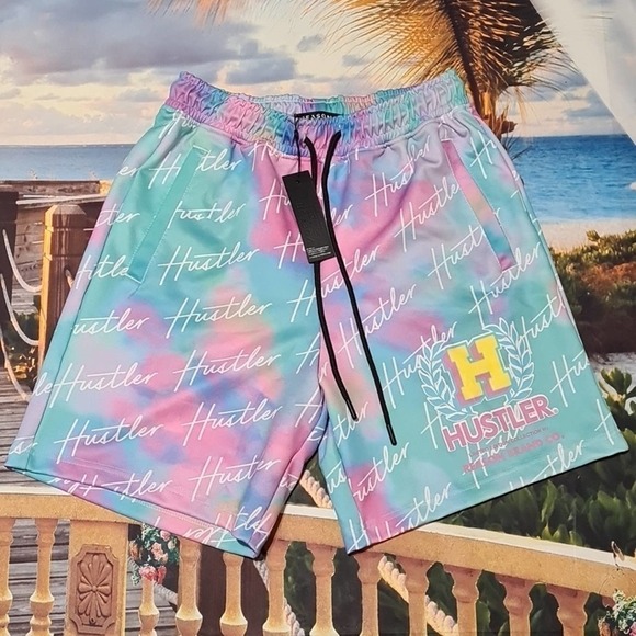 Hustler Reason Tie Dye Shorts‎ Size Small NWT - Picture 1 of 6